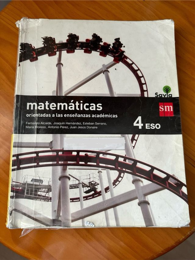 Libro Matemáticas 4 ESO Vasco de la Zarza