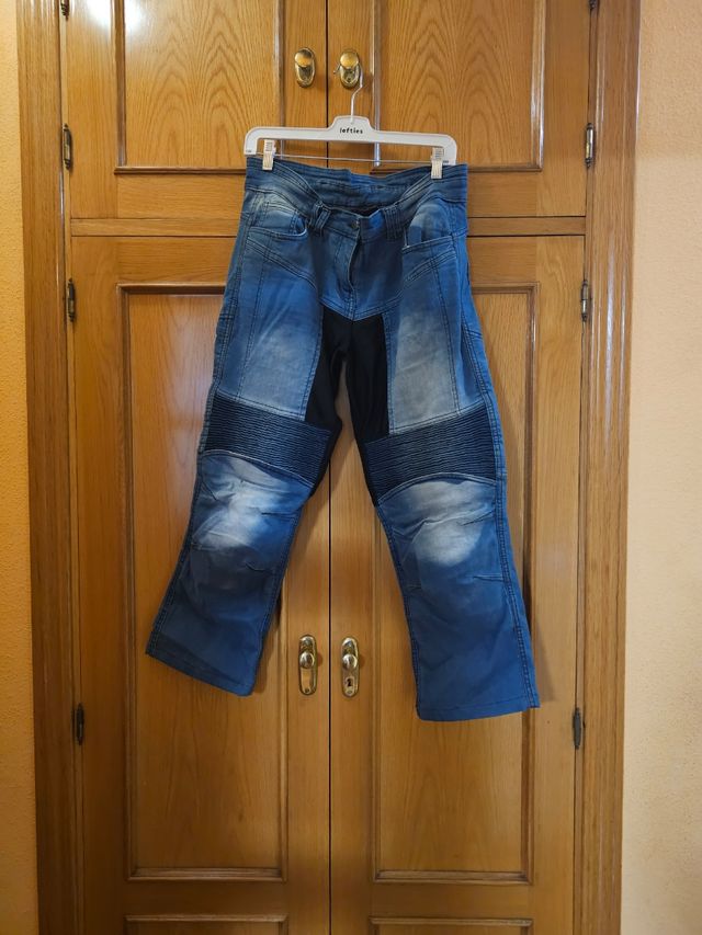 Pantalón moto mujer con protecciones