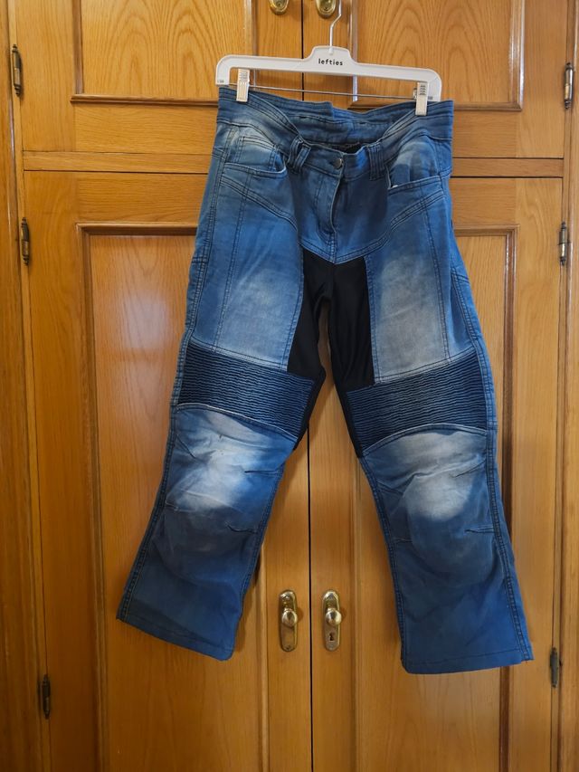 Pantalón moto mujer con protecciones