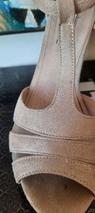 Zapatos tacón nude 38