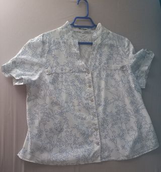 Camisa El Corte inglés. Cuello mao. T 52