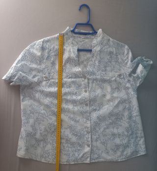 Camisa El Corte inglés. Cuello mao. T 52