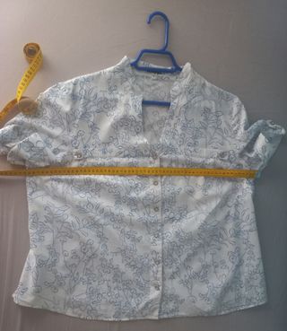 Camisa El Corte inglés. Cuello mao. T 52