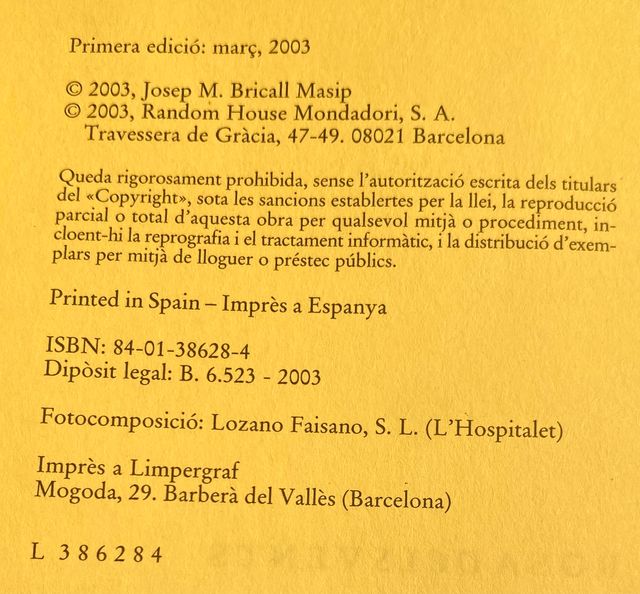 Josep Maria Bricall - Memòria d'un silenci