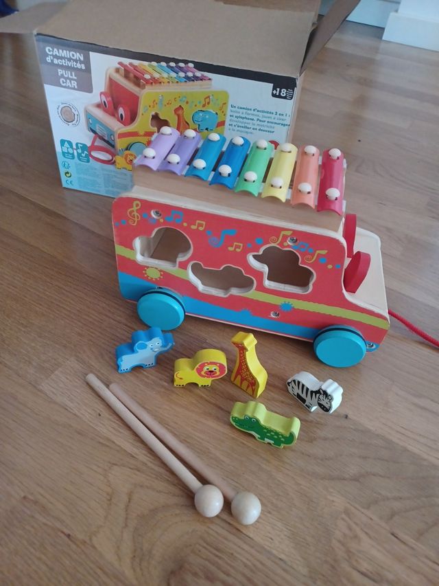 Camión de actividades de madera