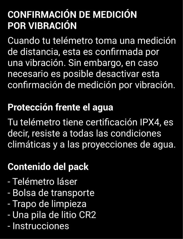 Telemetro solognac 800M