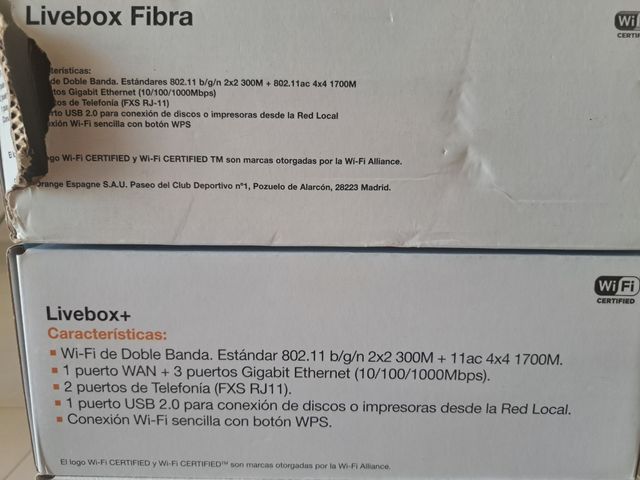 LOTE 3x2 ROUTERS LIVEBOX FIBRA