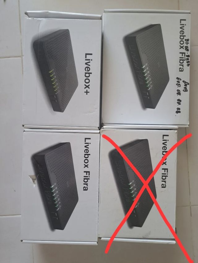 LOTE 3x2 ROUTERS LIVEBOX FIBRA