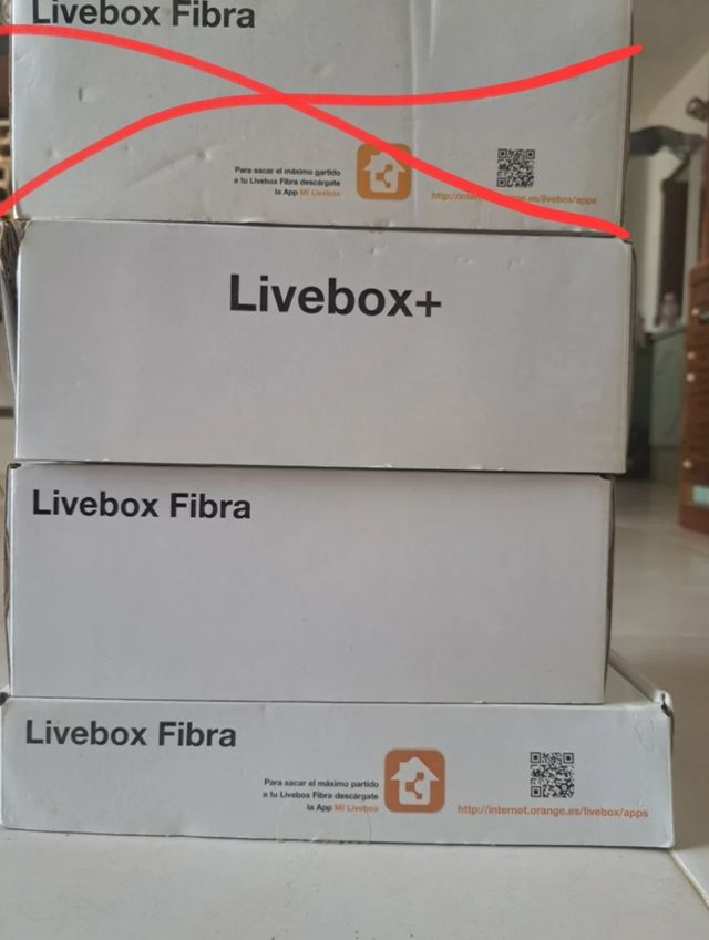 LOTE 3x2 ROUTERS LIVEBOX FIBRA