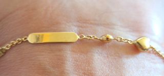 Esclava corazones oro 18k