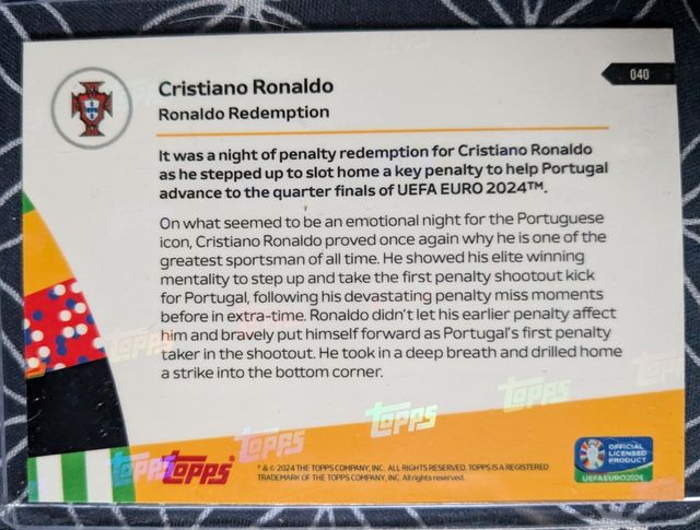Cristiano Ronaldo Topps Now #40