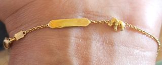 Esclava elefante oro 18k