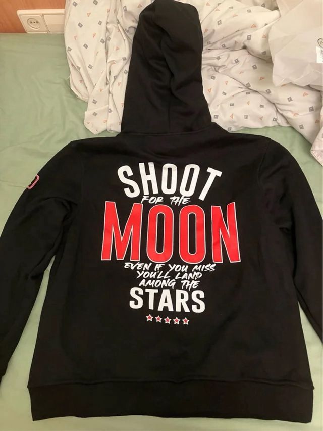 NUOVA felpa Shoot For The Moon TAGLIA M