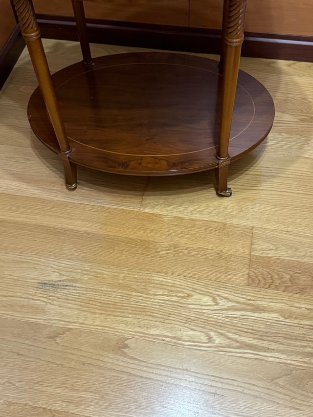 Carrito bebidas y copas madera