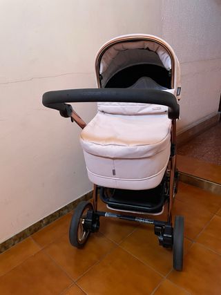 Cochecito Bebecar V Rosa Fume Duo