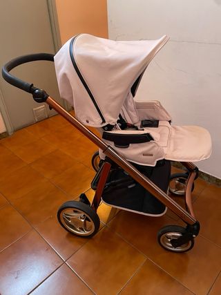 Cochecito Bebecar V Rosa Fume Duo