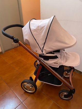 Cochecito Bebecar V Rosa Fume Duo