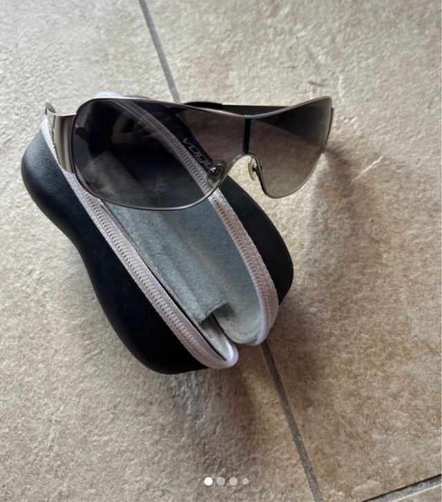 occhiali da sole lenti fume’ montatura  argento