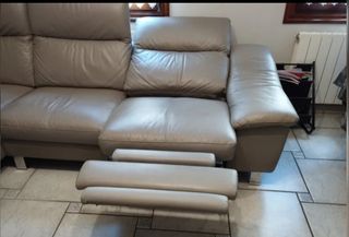 SOFA ELÉCTRICO CUERO CHESLONG