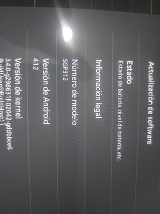 Tablet sony xperia 