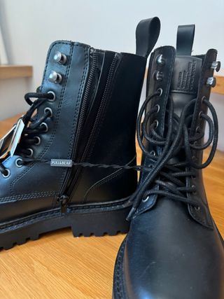 Botines negros hombre pull and bear