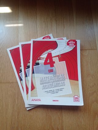 Libro matemáticas 4 ESO
