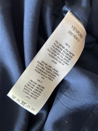 Vestido corto palabra de honor azul marino