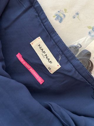 Vestido corto palabra de honor azul marino