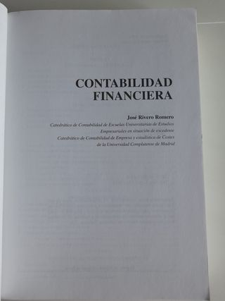 Contabilidad Financiera José y María Rivero Romero
