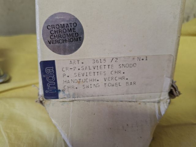 inda rossella porta salviette a snodo cromato