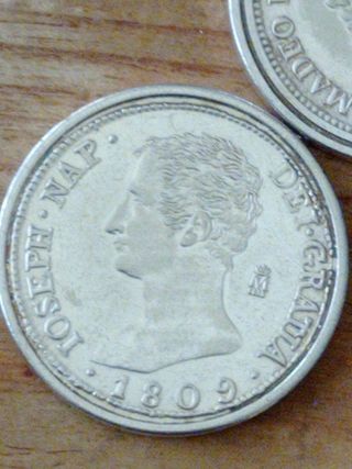 5 monedas baño de plata REPRODUCCIÓN