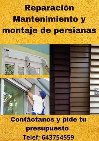 Reparamos e Instalamos tu Persiana 643754559