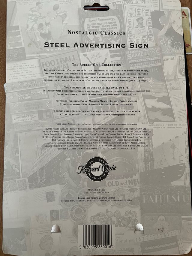 Cartel publicidad nostalgia