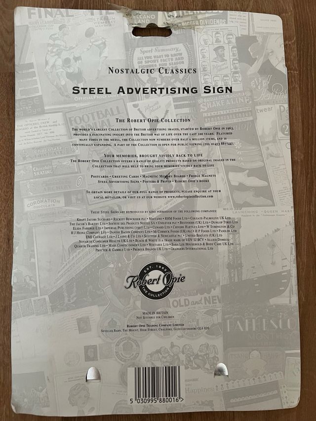 Cartel nostálgico publicidad