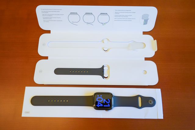 Correa Apple Watch original gris Edition 44