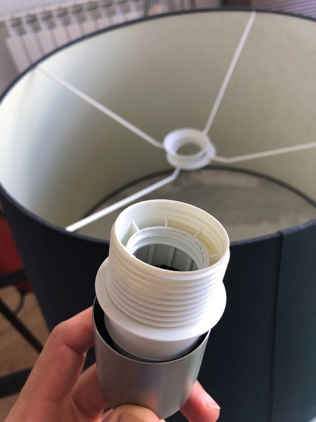 Lampara de techo azul marino