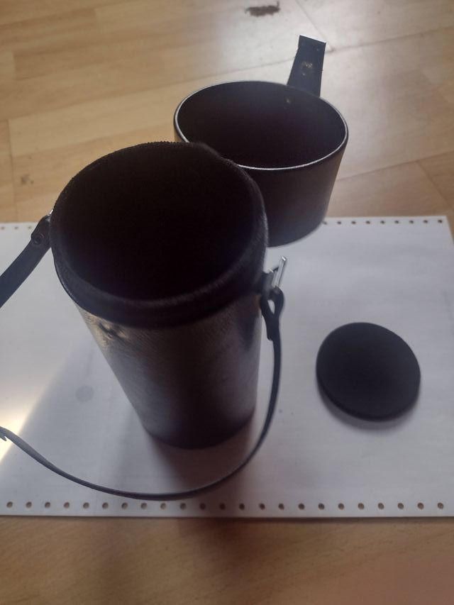 Custodia rigida in pelle per teleobiettivo