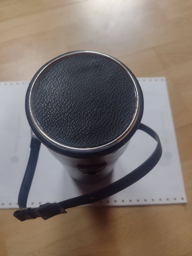 Custodia rigida in pelle per teleobiettivo