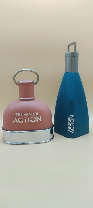Insegne bottiglie Trussardi Action e Uom