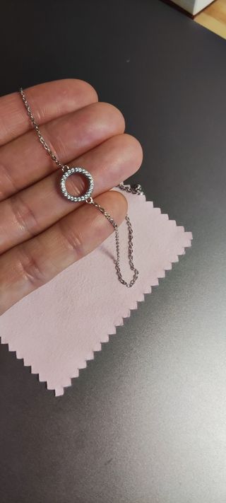 Pulsera circulo vida plata ley