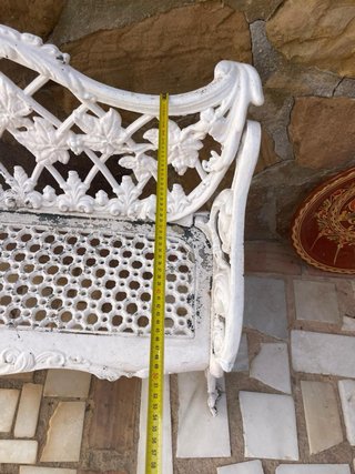 Banco de aluminio de 4 plazas