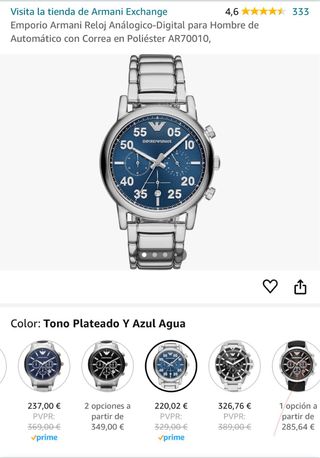 Reloj cronógrafo Emporio Armani