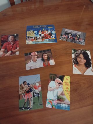 Lote de 6 fotos de High School Musical 2