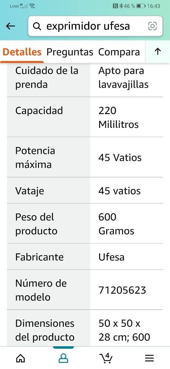 Exprimidor inalambrico USB sin estrenar