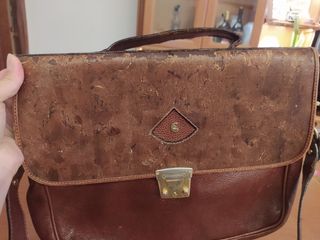 Bolso vintage de trabajo mujer en cuero