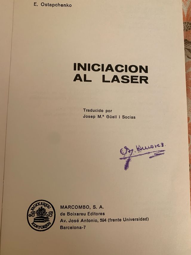 Iniciación al laser