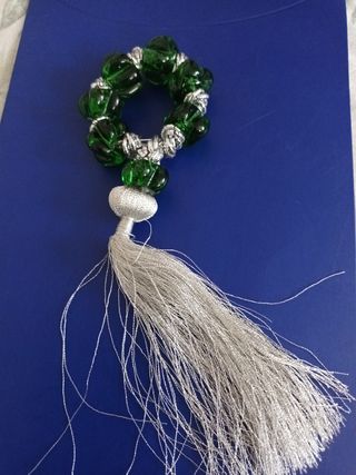 Rosario anni 70 con vetro lavorato vintage