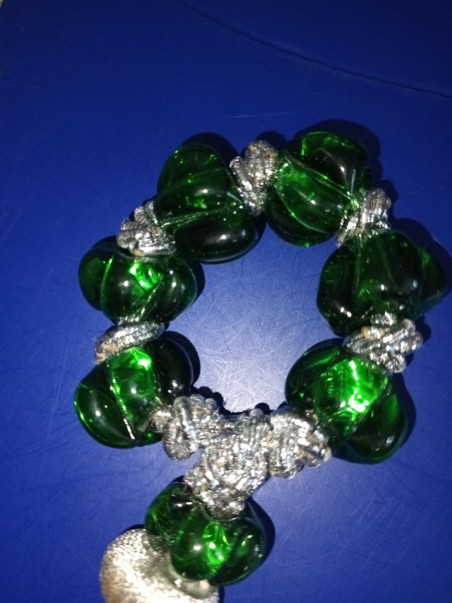 Rosario anni 70 con vetro lavorato vintage