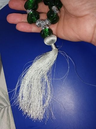 Rosario anni 70 con vetro lavorato vintage