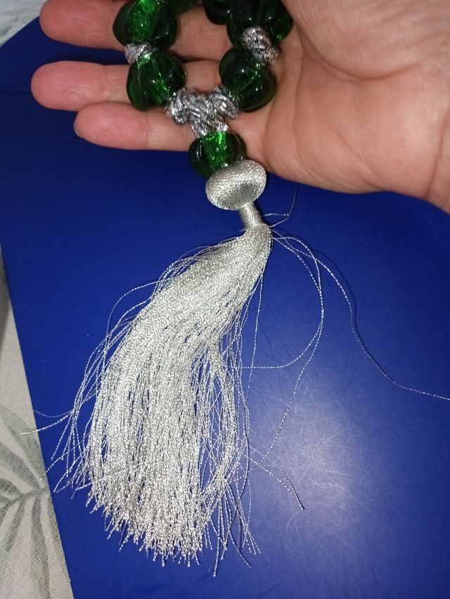 Rosario anni 70 con vetro lavorato vintage